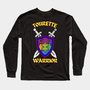 Tourette Warrior Puzzle Shield Long Sleeve T-Shirt